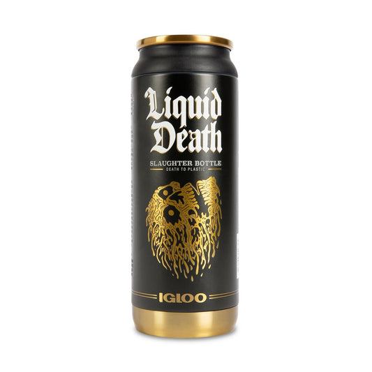 Liquid Death x Igloo Reusable Slaughter Bottle