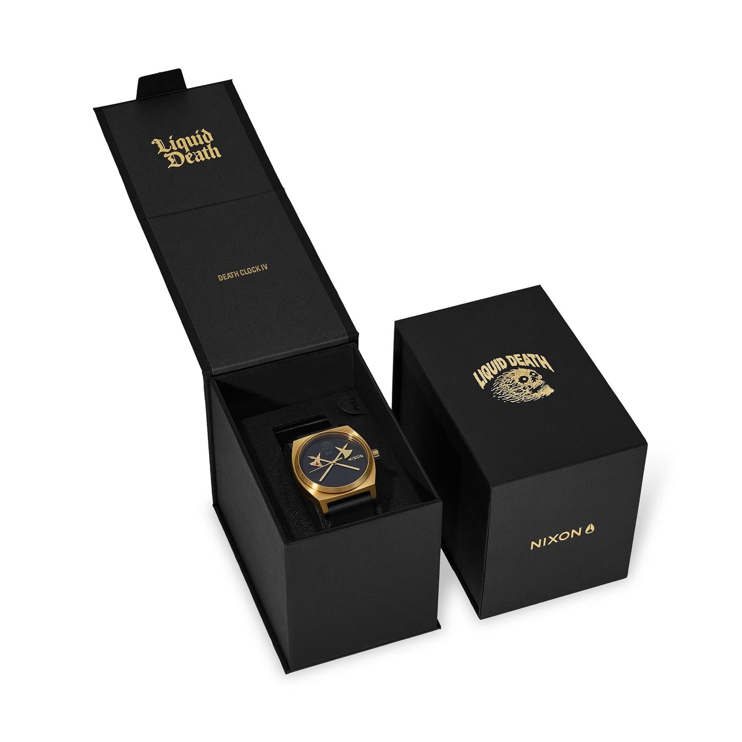Liquid Death x Nixon Death Clock IV