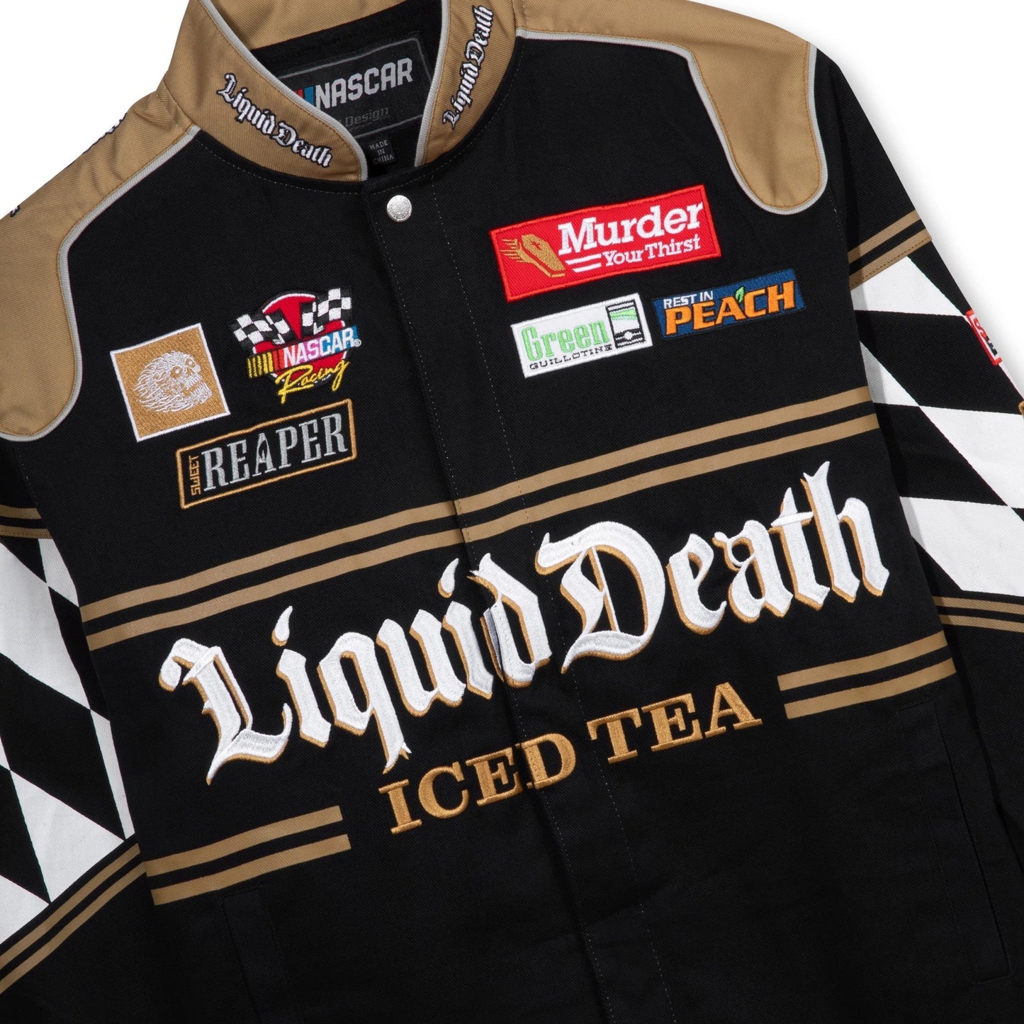 Liquid Death x NASCAR Death Driver Jacket