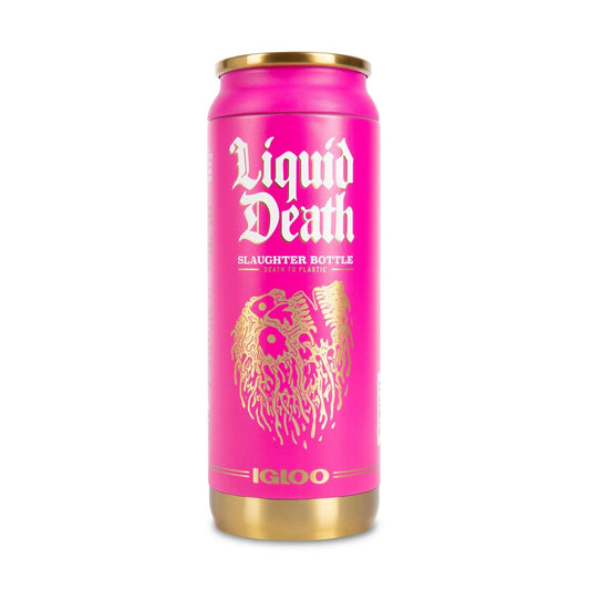 Liquid Death x Igloo Reusable Slaughter Bottle